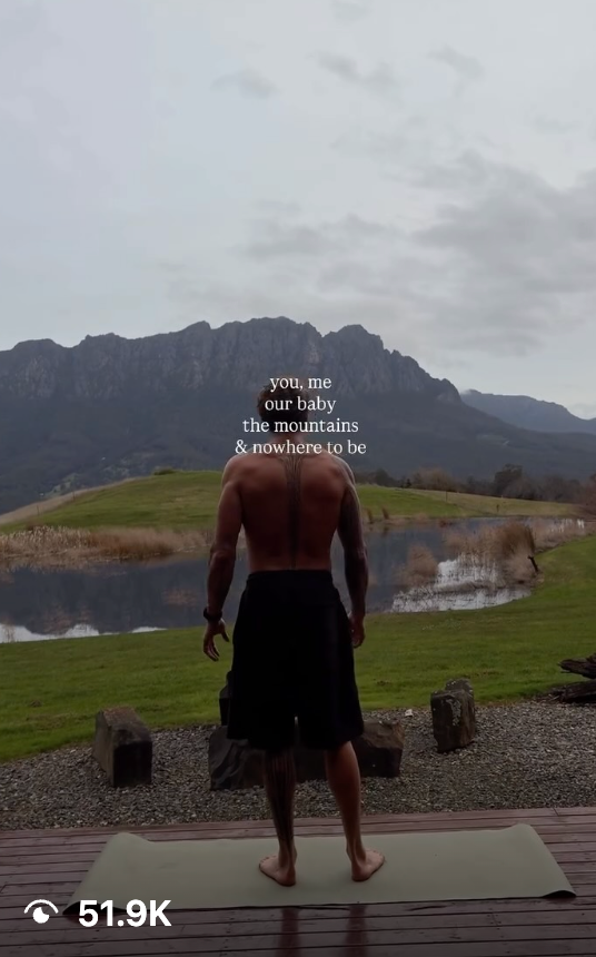 Short-form video sample showing a guest enjoying a mountain and lake view